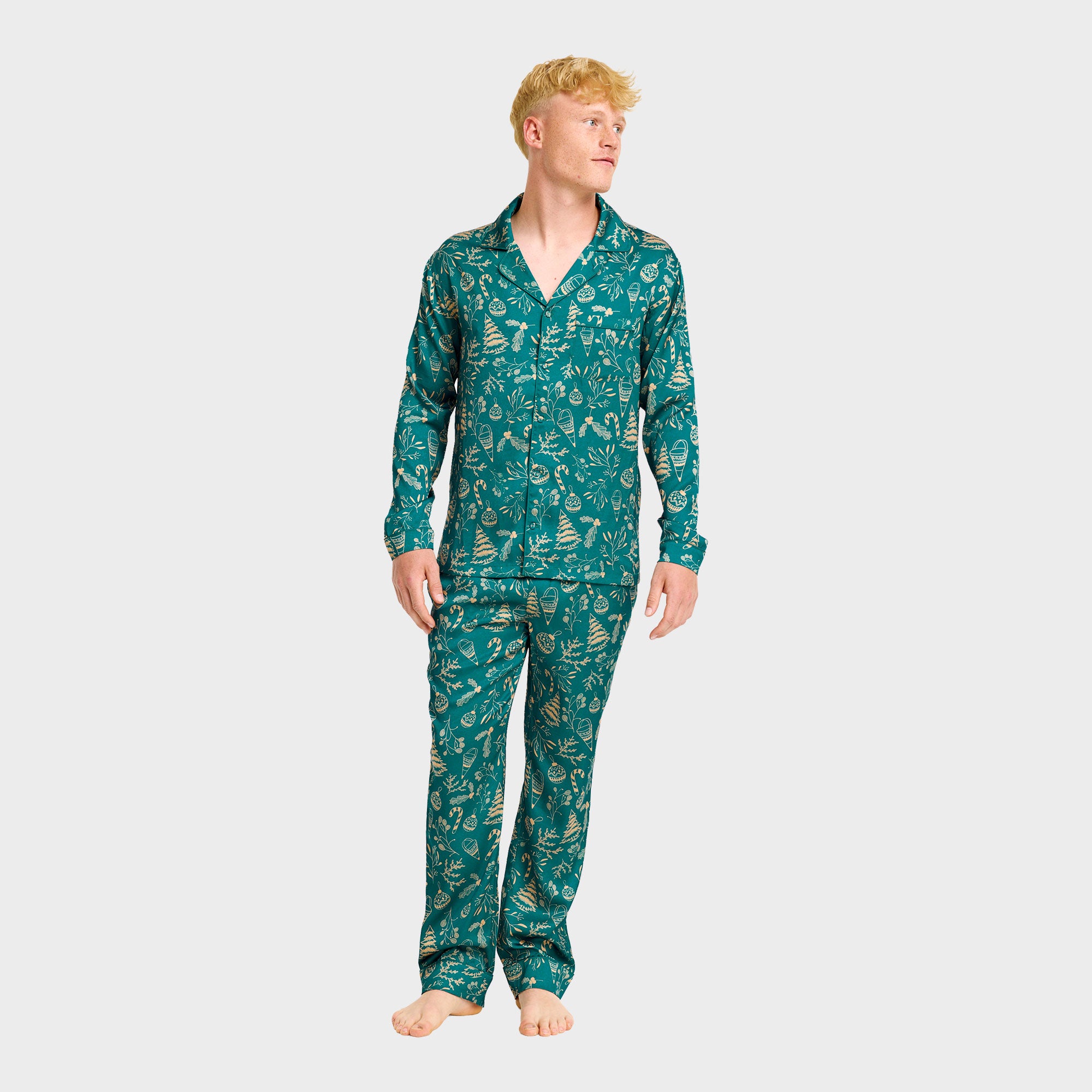 Den begavede satin pyjamas - Herre